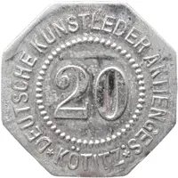 20 Pfennig - Kötitz Deutsche Kunstleder Aktienges.