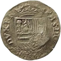 1/2 Gold Real - Philip II Countermark on Brabant 1/2 Gold Real