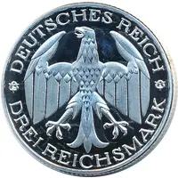 Replica - 3 Reichsmark Vereinigung Waldeck