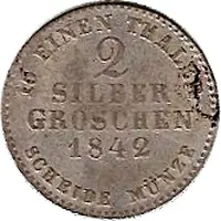 2 Silbergroschen - William II and Frederick William