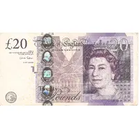 20 Pounds - Elizabeth II Adam Smith, paper