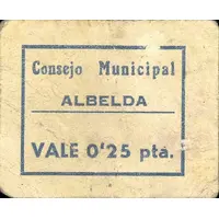 0.25 Peseta Albelda