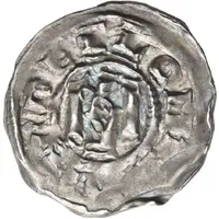 Denier - Lothair II Pavia mint