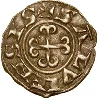 Obol with anchored cross - Bernard II