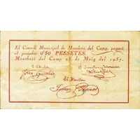 0.50 Pesetas Montbrió del Camp