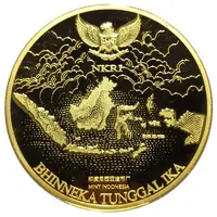 Bullion - Dayak Dancer Gold Plated Colored Hologram
