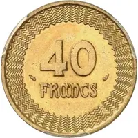 40 Francs Pattern