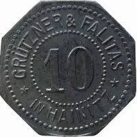 10 Pfennig - Hainitz Grützner and Faltis