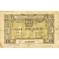 1 Franc - Chambre de Commerce de Calais 62