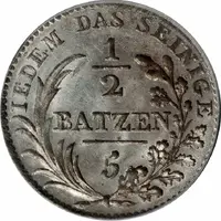 1/2 Batzen / 5 Rappen