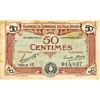 50 Centimes - Chambre de Commerce des Deux-Sèvres 79