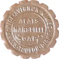 5 Centimes - Chambres de Commerce - Provençal Region Silver