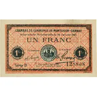 1 Franc - Chambre de Commerce de Monluçon-Gannat 03
