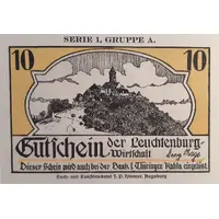 10 Pfennigs Leuchtenburg-Wirtschaft