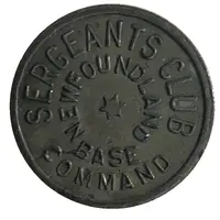 5 Cents - Sergeants Club Newfoundland Base Command