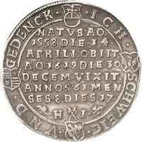 1 Thaler - Jobst II Death