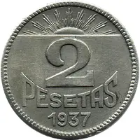 2 Pesetas Asturias and León