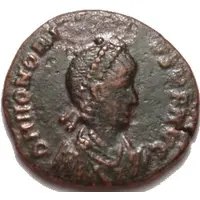 Follis - Honorius VIRTVS EXERCITI, Constantinopolis