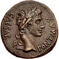 As - Augustus ROM ET AVG, altar of Gauls