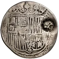 2 Reales 'Bamba' - Philip V Countermarked on 2 Reales of Ferdinand V and Isabella I