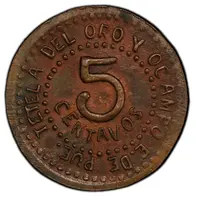 5 Centavos Tetela del Oro y Ocampo