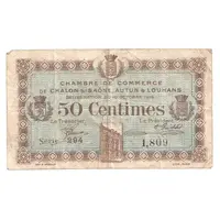 50 Centimes - Chambre de Commerce de Châlon-sur-Saône, Autun et Louhans 71