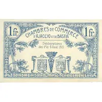 1 Franc - Chambre de Commerce d'Ajaccio et de Bastia 20