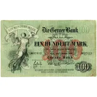 100 Mark Geraer Bank