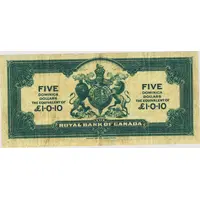 5 Dollars / 1 Pound and 10 Pence Royal Bank of Canada