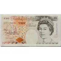10 Pounds - Elizabeth II Charles Dickens, two '£10'