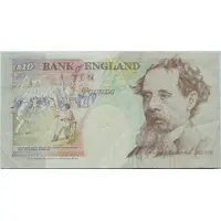 10 Pounds - Elizabeth II Charles Dickens, two '£10'
