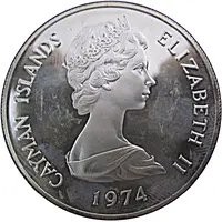 2 Dollars - Elizabeth II 2nd portrait, silver