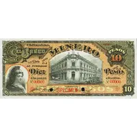 10 Pesos El Banco Minero
