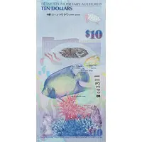 10 Dollars - Elizabeth II Blue angelfish
