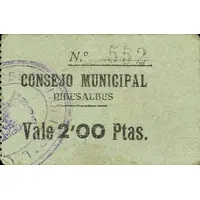 2 Pesetas Ribesalbes