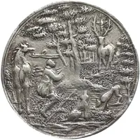 Hunter Token - Franz Anton von Sporck Charmant Souvenir, copper plated silver