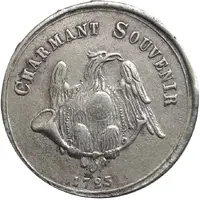 Hunter Token - Franz Anton von Sporck Charmant Souvenir, copper plated silver