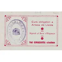 50 Céntimos Artesa de Lleida