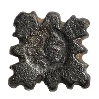 1 copper coin Serrated square