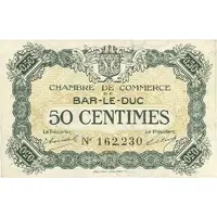 50 centimes - Chambre de Commerce de Bar-le-Duc 55