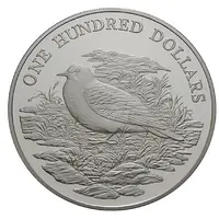 100 Dollars Grenada dove