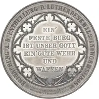 Medal - Establishment of the Luther monument Worms