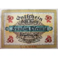 50 Pfennig G. M. Holz Tabakfabrikate