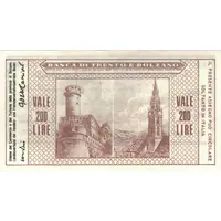 200 Lire Banca di Trento e Bolzano