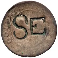 1 Stuiver 'Cayenne-stuiver' Countermark C12 excuse - French Occupation