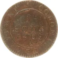 2 Sous Colonie de Cayenne - Louis XVI