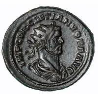 Antoninianus - Diocletian struck under Carausius, PAX, Londinium