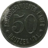 50 Pfennig - Bautzen Kriegsgefangenenlager