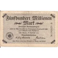 500 000 000 Mark Reichsbahndirektion