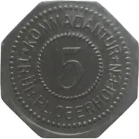 5 Pfennig - Oberhofen Kommandantur